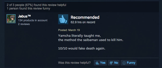 Illustration for article titled Dragon Ball Xenoverse, As Told By Steam Reviews